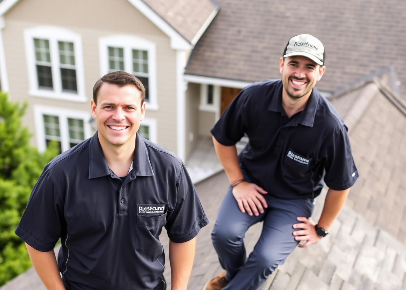Summit Peak Roofing team on a completed roof